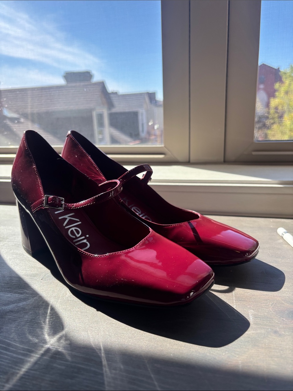 Calvin Klein Mary Jane Block Heels